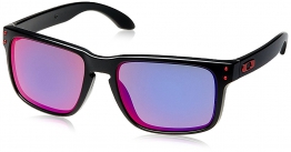 Oakley MOD. 9102, Occhiale da Sole, Matte Black/Positive Red Iridium, Taglia...