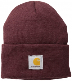 Carhartt, berretto .A18.PRT.S000, taglia unica, color vinaccia