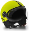 MOMO Design CASCO DEMI JET FIGHTER FLUO GIALLO FROST/NERO TAGLIA M