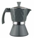 Caffettiera in acciaio inossidabile, per 6�tazze, colore antracite, per tutti i piani cottura, ad esempiopiastre a induzione