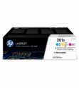 HP 201X Toner ad alta resa Originale, Tricromia (1 pezzo Ciano, 1 pezzo Giallo e 1 pezzo Magenta)