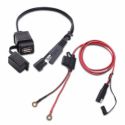 MICTUNING Cavo di SAE a USB 2.1A Impermeabile + Caricabatteria Adattatore SAE di Scollegamento Rapido con Fusibile Incorporato per Moto per Cellulari Tablet GPS ecc.