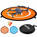 WisFox 80cm Landing Pad per RC Drone Quadcopter Helicopter Con 4 Punti Fissi, Impermeabile / Pieghevole, Pad di Atterraggio per DJI Mavic Pro / DJI Spark / DJI Inspire / Phantom 2 3 4 & DeeRC Predator