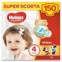 Huggies Pannolini Ultra Comfort, Taglia 4 (7-18 Kg), Confezione da 150 Pannolini