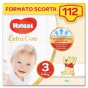 Huggies Pannolini Extra Care, Taglia 3 (4-9 Kg), Confezione da 112 Pannolini