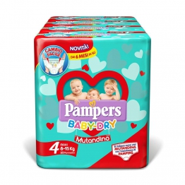 Pampers Baby Dry Mutandino Maxi, 92 Pannolini, Taglia 4 (8-15 Kg)