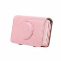 LEDMOMO Custodia in Pelle per Custodia in Pelle per Polaroid Snap Touch Custodia da Viaggio in Pelle per Custodia (Rosa)